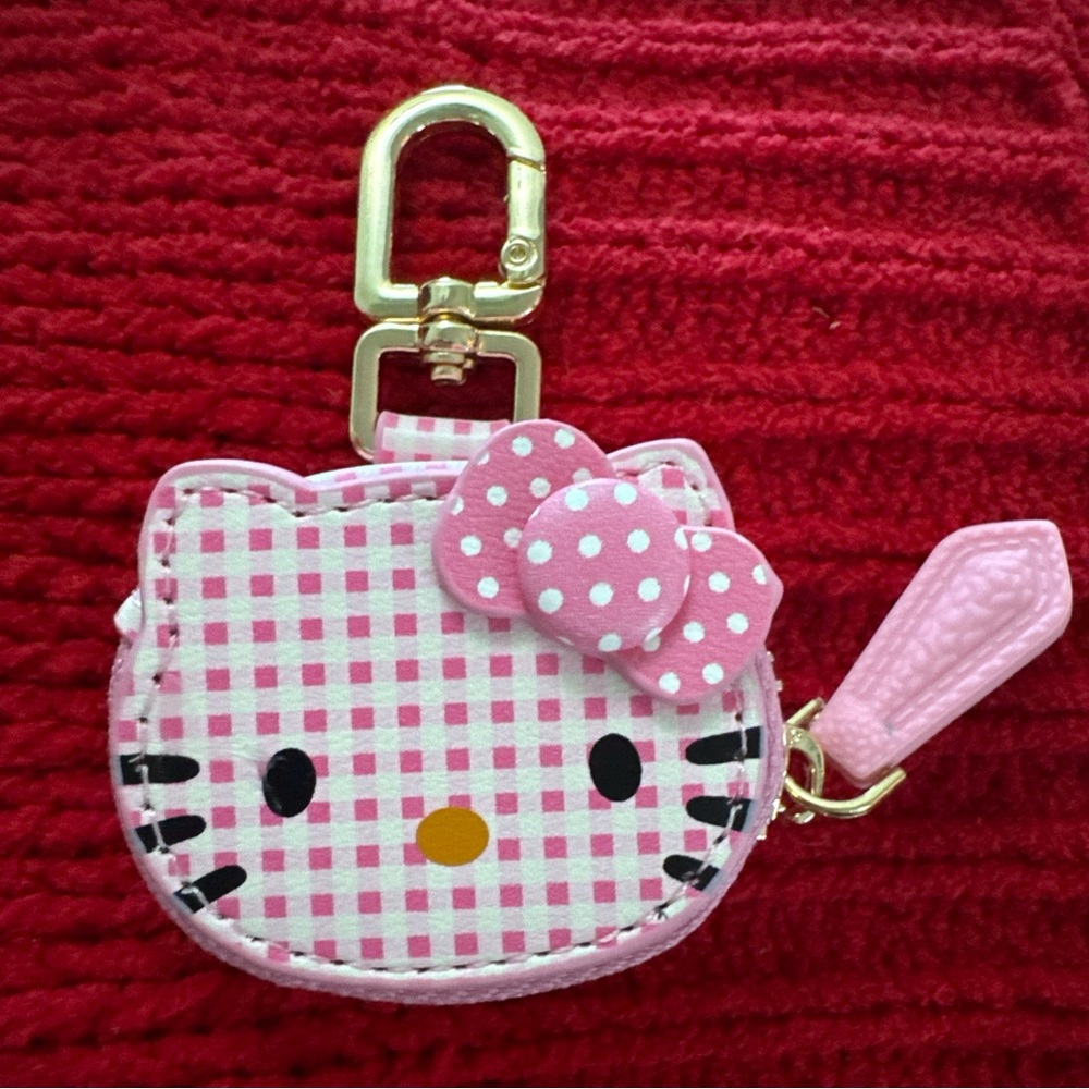 Hello Kitty Pink and White Checkered Mini Bag new and sealed